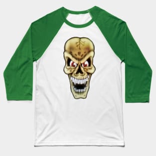 Cartoony Skull Baseball T-Shirt